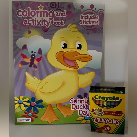 NEW- Bundle - Coloring Book + 24 Crayolas - Picture 9 of 15
